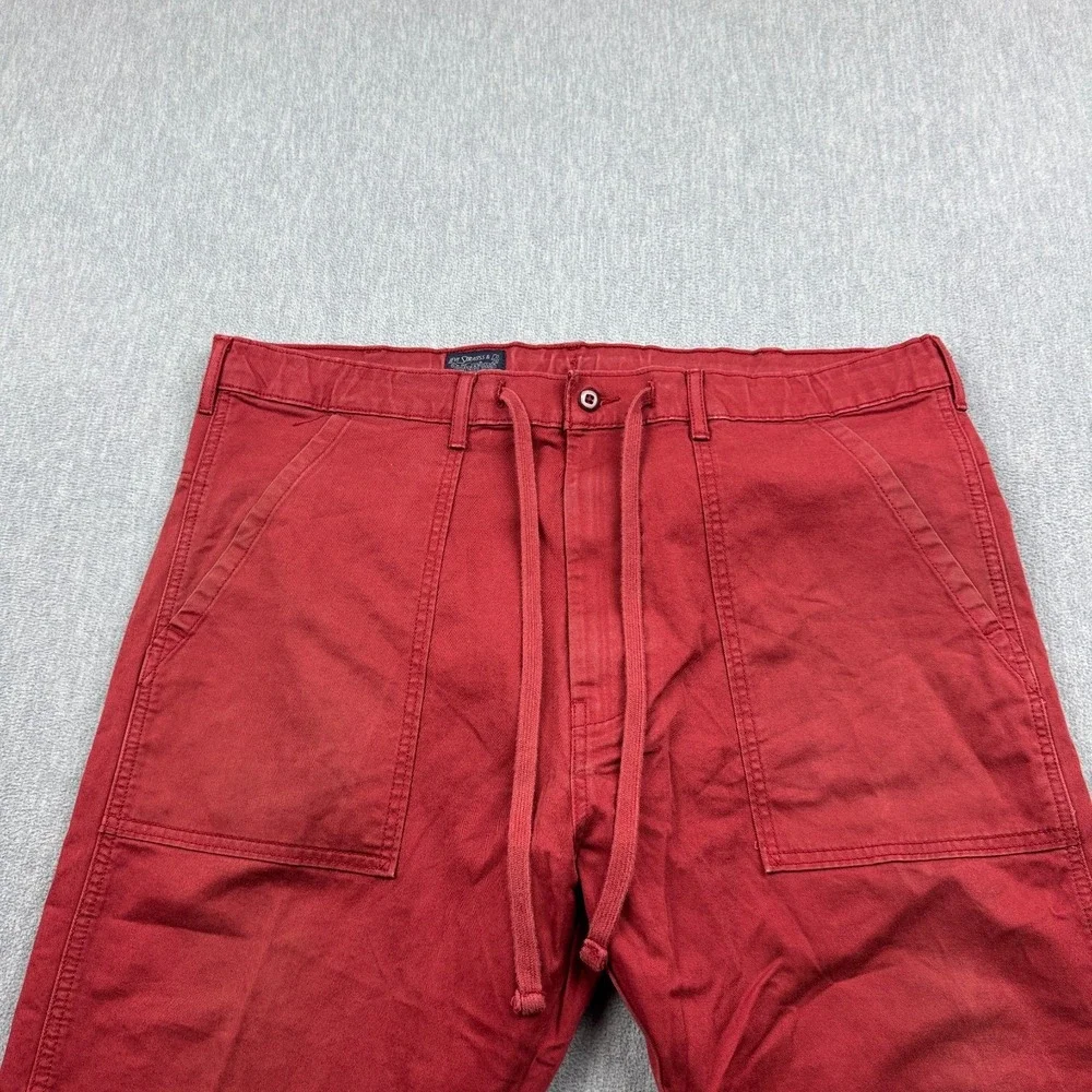 Levis Pants Mens 38x30 Red‎ Jogger Two Horse Tapered Workwear Canvas Classic